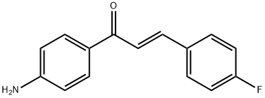 (2E)-1-(4-aminophenyl)-3-(4-fluorophenyl)prop-2-en-1-one Struktur