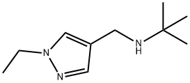 N-(tert-butyl)-N-[(1-ethyl-1H-pyrazol-4-yl)methyl]amine Struktur