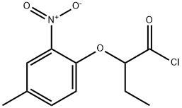 2-(4-methyl-2-nitrophenoxy)butanoyl chloride Struktur