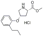 Methyl (2S,4S)-4-(2-propylphenoxy)-2-pyrrolidinecarboxylate hydrochloride Struktur