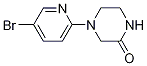 4-(5-Bromo-2-pyridinyl)-2-piperazinone Struktur