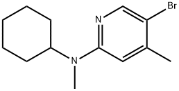 N-(5-Bromo-4-methyl-2-pyridinyl)-N-cyclohexyl-N-methylamine Struktur