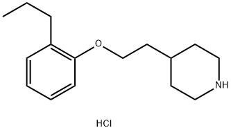 4-[2-(2-Propylphenoxy)ethyl]piperidinehydrochloride Struktur