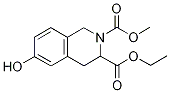 3-Ethyl 2-methyl 6-hydroxy-3,4-dihydro-2,3(1H)-isoquinolinedicarboxylate Struktur