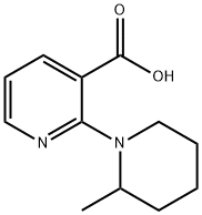 2-(2-Methyl-1-piperidinyl)nicotinic acid Struktur