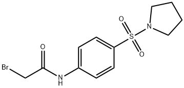 2-Bromo-N-[4-(1-pyrrolidinylsulfonyl)phenyl]-acetamide Struktur