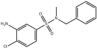 3-Amino-N-benzyl-4-chloro-N-methylbenzenesulfonamide Struktur