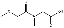 2-[(2-Methoxyacetyl)(methyl)amino]acetic acid Struktur