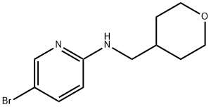 5-Bromo-N-(tetrahydro-2H-pyran-4-ylmethyl)-2-pyridinamine Struktur