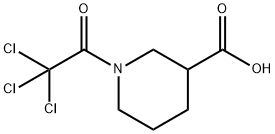 1-(2,2,2-Trichloroacetyl)-3-piperidine-carboxylic acid Struktur