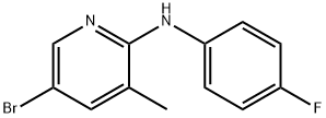 N-(5-Bromo-3-methyl-2-pyridinyl)-N-(4-fluorophenyl)amine Struktur