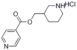 3-Piperidinylmethyl isonicotinate hydrochloride Struktur