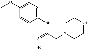 1-piperazineacetamide, N-(4-methoxyphenyl)- Struktur