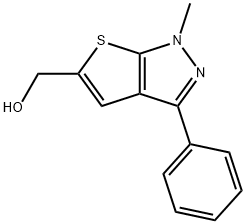 {1-Methyl-3-phenyl-1H-thieno[2,3-c]pyrazol-5-yl}methanol Struktur