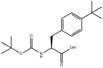 2-((叔丁氧基羰基)氨基)-3-(4-(叔丁基)苯基)丙酸 結(jié)構(gòu)式