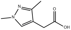 (1,3-Dimethyl-1H-pyrazol-4-yl)acetic acid Struktur