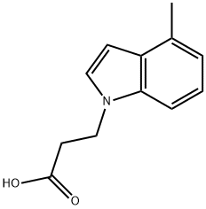 3-(4-Methyl-1H-indol-1-yl)propanoic acid Struktur