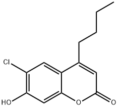 4-Butyl-6-chloro-7-hydroxy-2H-chromen-2-one Struktur