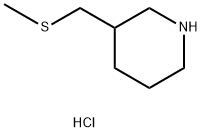 3-[(Methylthio)methyl]piperidine hydrochloride Struktur