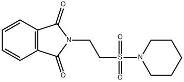 2-[2-(Piperidin-1-ylsulfonyl)ethyl]-1H-isoindole-1,3(2H)-dione Struktur