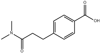 4-(3-(Dimethylamino)-3-oxopropyl)benzoic acid Struktur