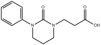 3-(2-Oxo-3-phenyltetrahydropyrimidin-1(2H)-yl)propanoic acid Struktur