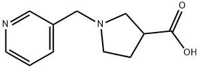 1-(PYRIDIN-3-YLMETHYL)PYRROLIDINE-3-CARBOXYLICACID Struktur