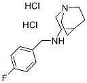 (1-AZA-BICYCLO[2.2.2]OCT-3-YL)-(4-FLUORO-BENZYL)-AMINE DIHYDROCHLORIDE Struktur