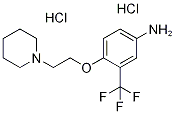 4-[2-(1-Piperidinyl)ethoxy]-3-(trifluoromethyl)-phenylamine dihydrochloride Struktur