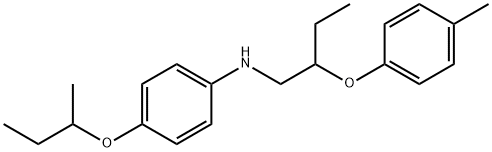 N-[4-(sec-Butoxy)phenyl]-N-[2-(4-methylphenoxy)-butyl]amine Struktur