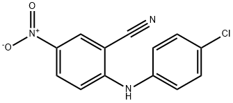 2-[(4-chlorophenyl)amino]-5-nitrobenzonitrile Struktur