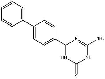 4-amino-6-biphenyl-4-yl-1,6-dihydro-1,3,5-triazine-2-thiol Struktur