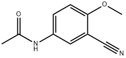 N-(3-cyano-4-methoxyphenyl)acetamide Struktur