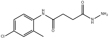 N-(4-chloro-2-methylphenyl)-4-hydrazino-4-oxobutanamide Struktur