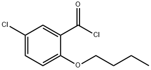 2-butoxy-5-chlorobenzoyl chloride Struktur