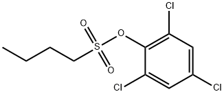 2,4,6-Trichlorophenyl 1-butanesulfonate Struktur