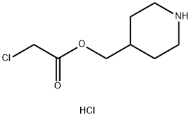 4-Piperidinylmethyl 2-chloroacetate hydrochloride Struktur