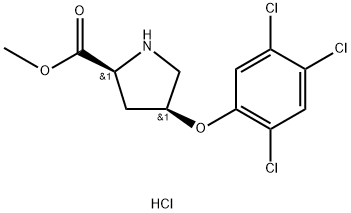 Methyl (2S,4S)-4-(2,4,5-trichlorophenoxy)-2-pyrrolidinecarboxylate hydrochloride Struktur