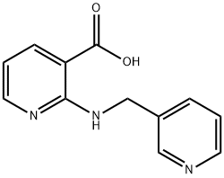 2-[(3-Pyridinylmethyl)amino]nicotinic acid Struktur