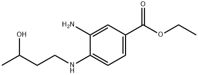 Ethyl 3-amino-4-[(3-hydroxybutyl)amino]benzoate Struktur