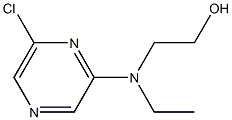 2-[(6-Chloro-2-pyrazinyl)(ethyl)amino]-1-ethanol Struktur