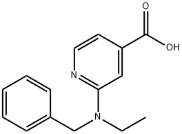 2-[Benzyl(ethyl)amino]isonicotinic acid Struktur