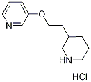 3-[2-(3-Pyridinyloxy)ethyl]piperidinehydrochloride Struktur