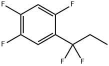 1-(1,1-Difluoropropyl)-2,4,5-trifluorobenzene Struktur