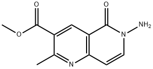 Methyl 6-amino-2-methyl-5-oxo-5,6-dihydro-1,6-naphthyridine-3-carboxylate Struktur