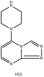 5-Piperazin-1-yl[1,2,4]triazolo[4,3-a]pyrimidine dihydrochloride Struktur