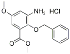 Methyl 3-amino-2-(benzyloxy)-5-methoxybenzoate hydrochloride Struktur