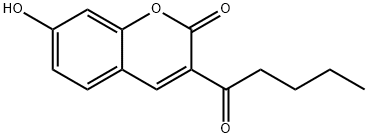 7-Hydroxy-3-pentanoyl-2H-chromen-2-one Struktur