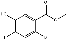 Methyl 2-bromo-4-fluoro-5-hydroxybenzoate Struktur