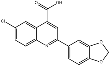 2-(1,3-BENZODIOXOL-5-YL)-6-CHLOROQUINOLINE-4-CARBOXYLIC ACID price.